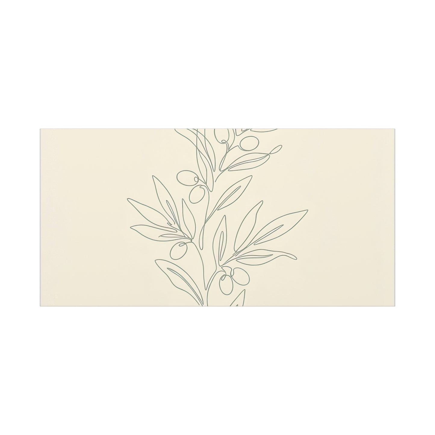 Olive Branch Minimalist Wall Art Canvas