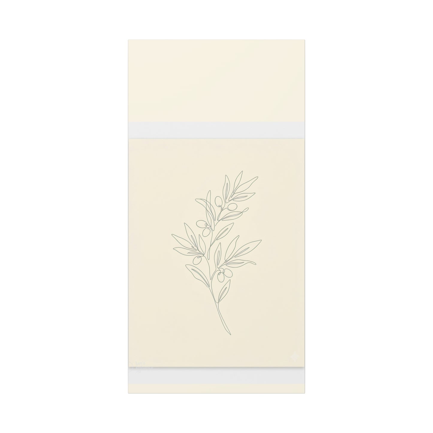 Olive Branch Minimalist Wall Art Canvas