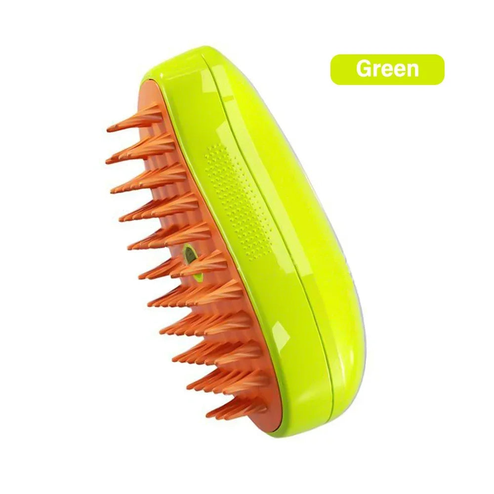 Steam Grooming Brush for Cats — Soft Coat, Happy Cat