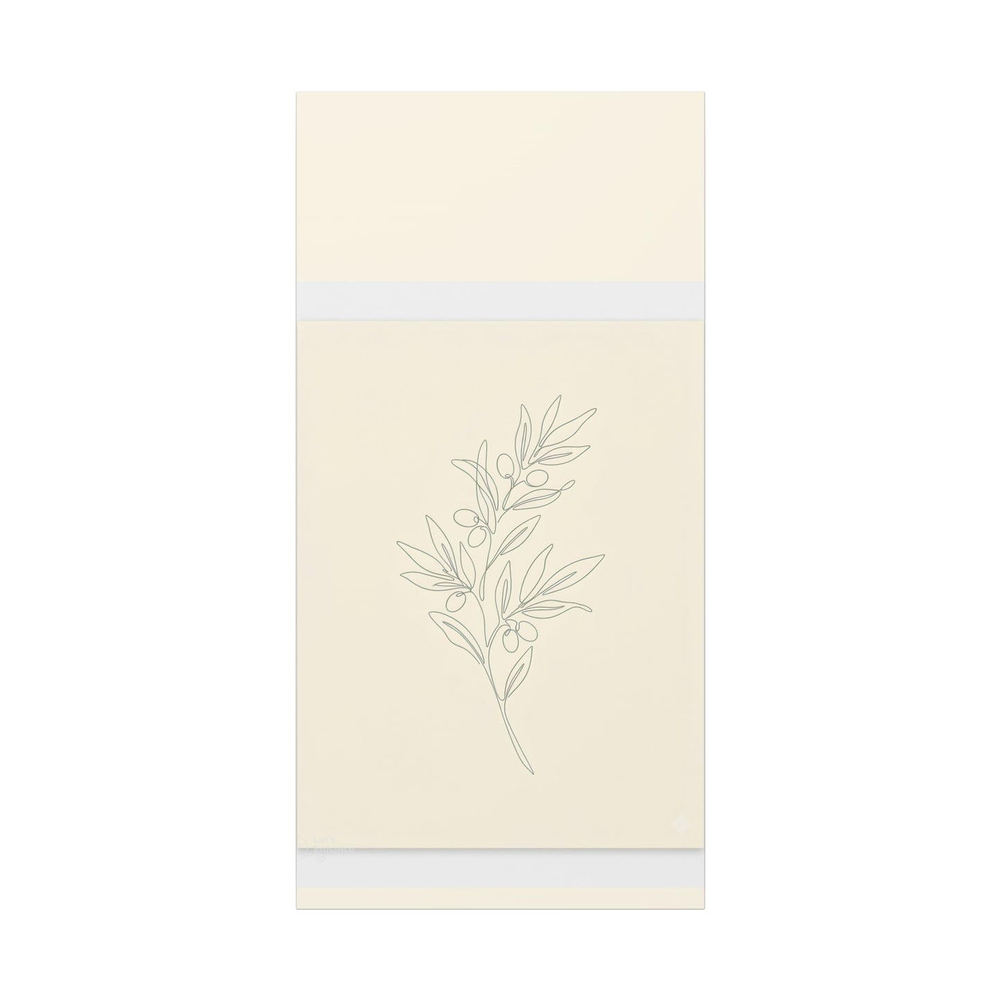 Olive Branch Minimalist Wall Art Canvas