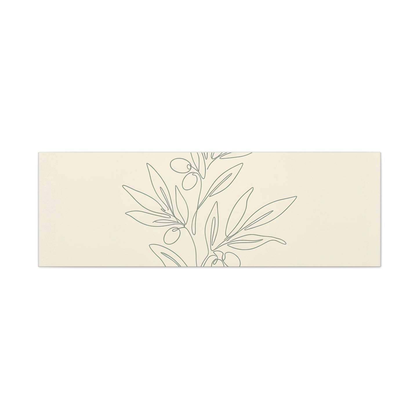 Olive Branch Minimalist Wall Art Canvas