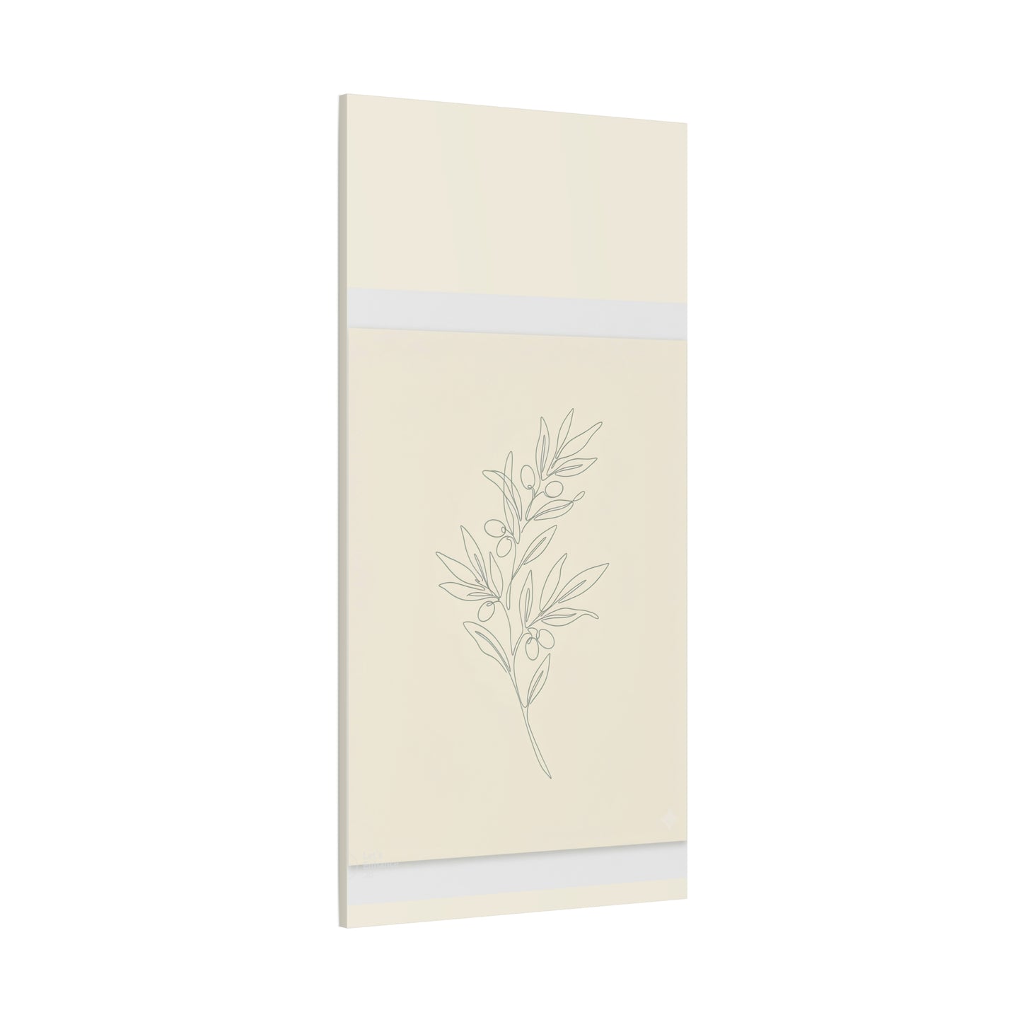 Olive Branch Minimalist Wall Art Canvas