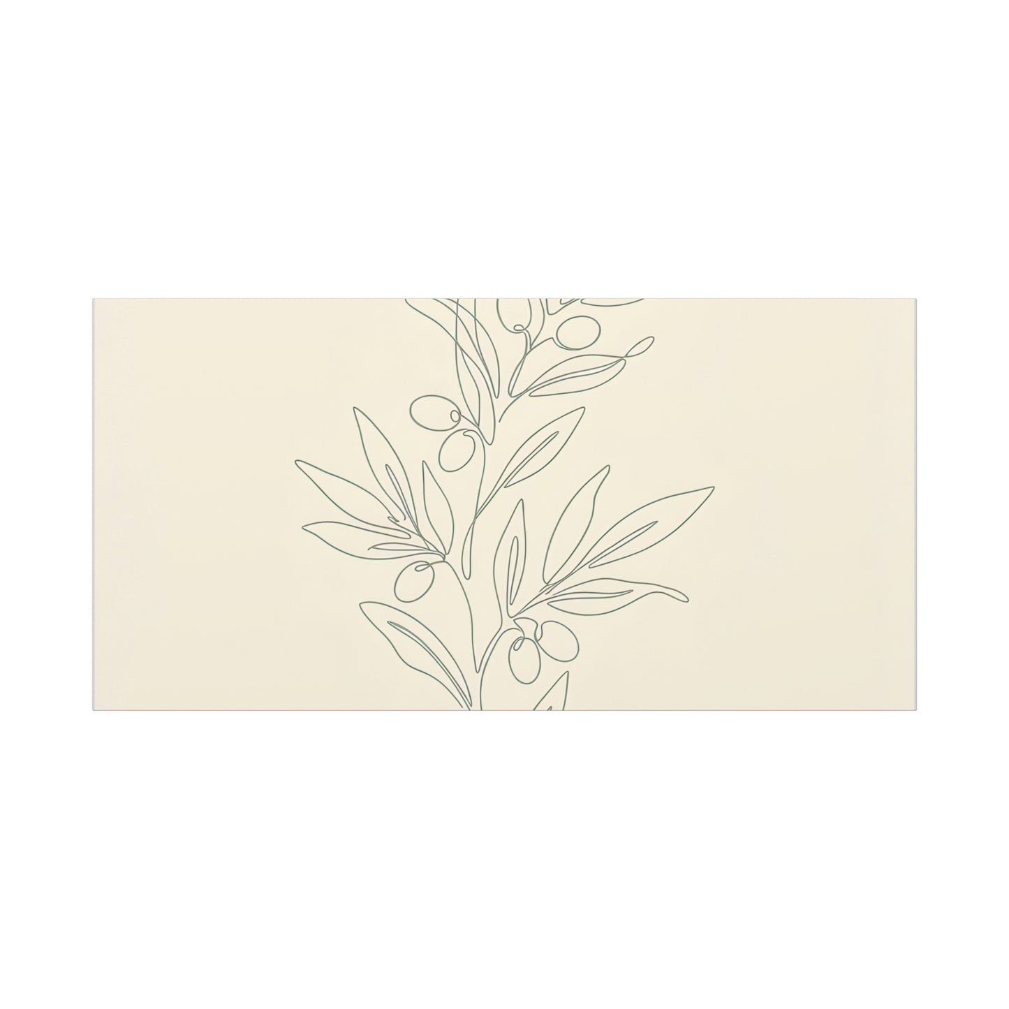 Olive Branch Minimalist Wall Art Canvas