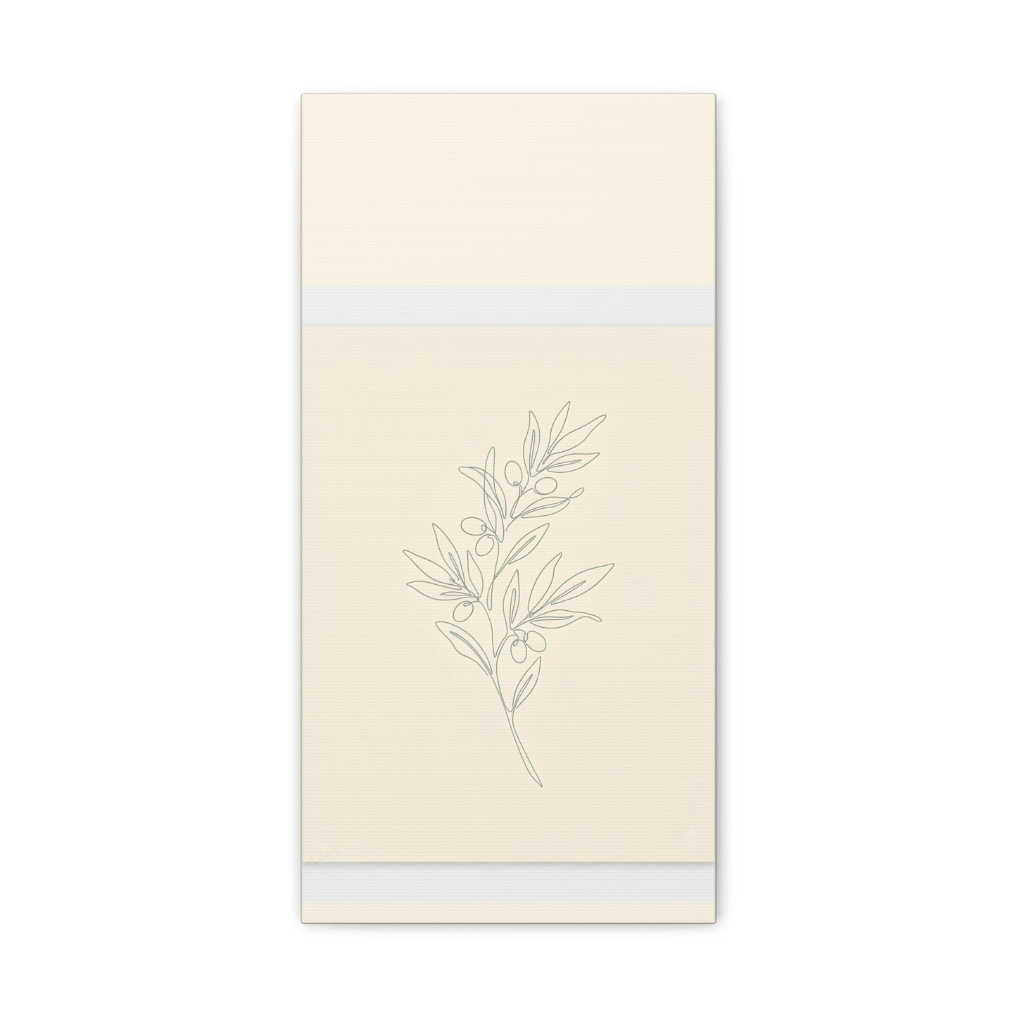 Olive Branch Minimalist Wall Art Canvas