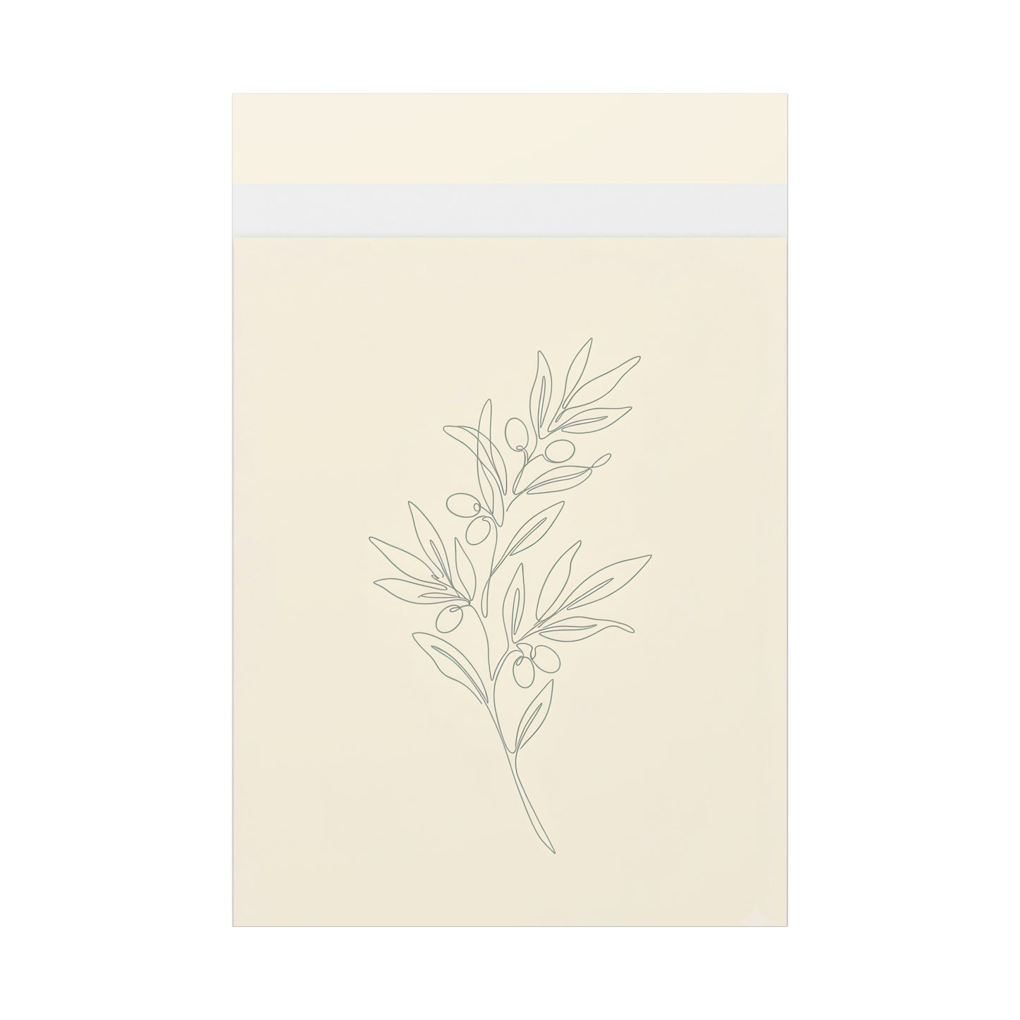 Olive Branch Minimalist Wall Art Canvas