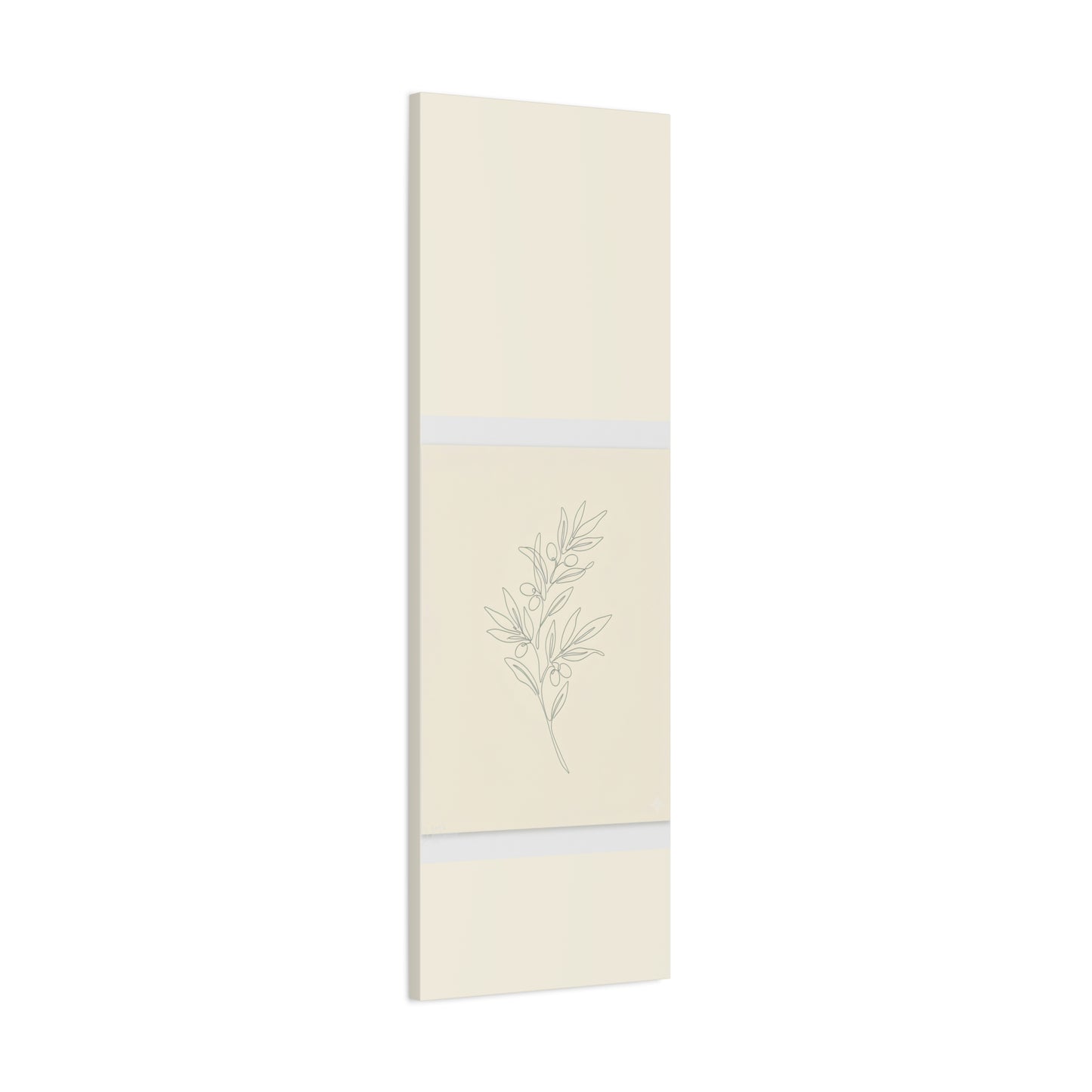 Olive Branch Minimalist Wall Art Canvas