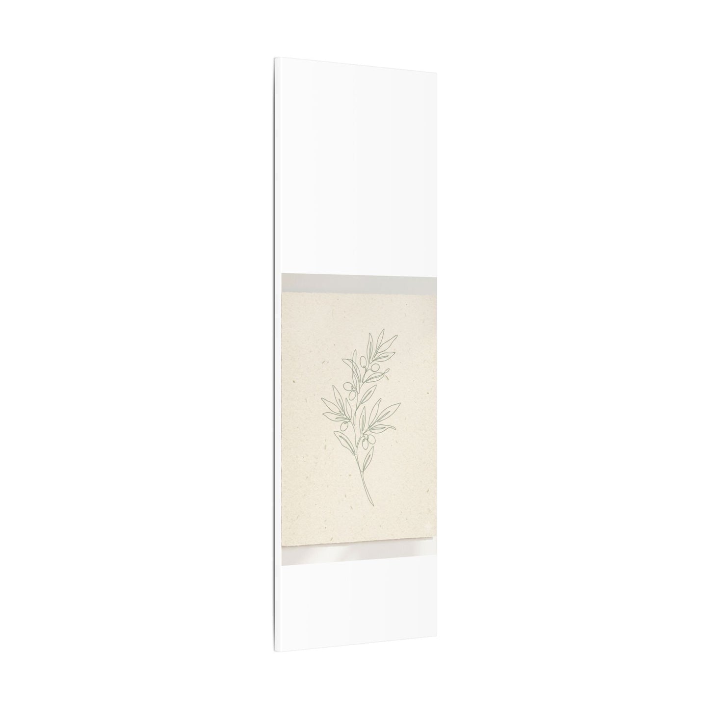 Olive Branch Minimalist Matte Canvas Wall Art