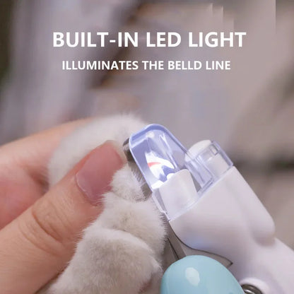 Pet Nail Clipper with Built-In LED Light