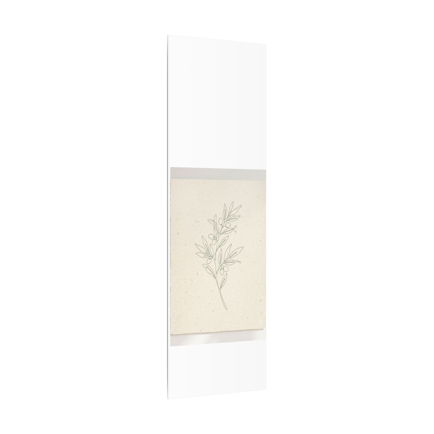 Olive Branch Minimalist Matte Canvas Wall Art