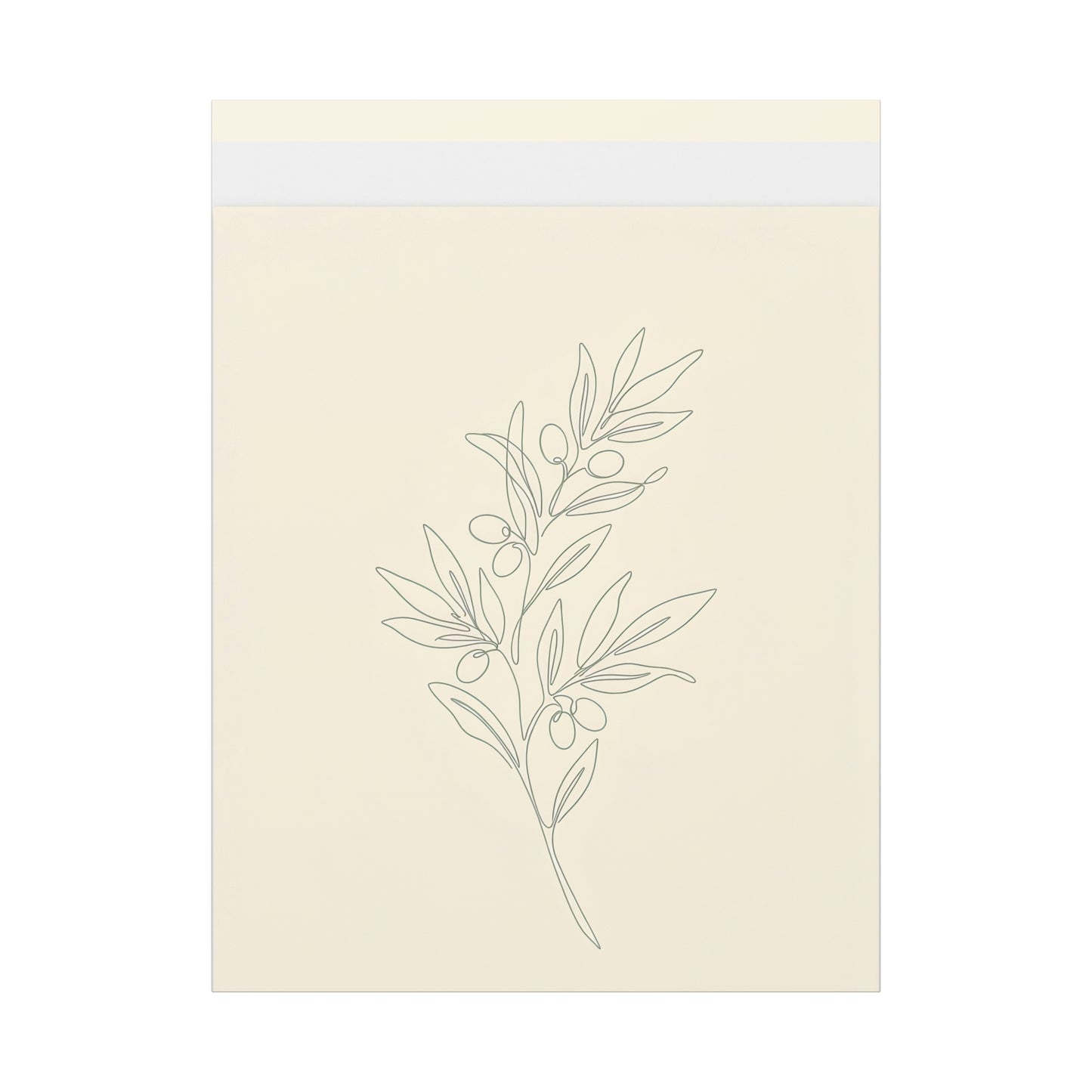 Olive Branch Minimalist Wall Art Canvas