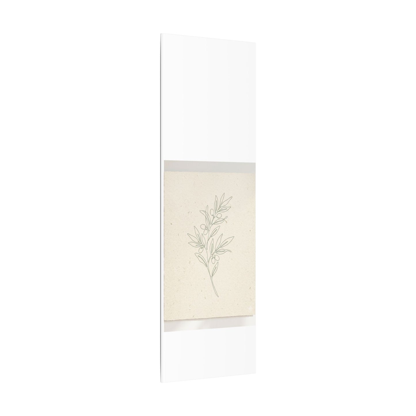 Olive Branch Minimalist Matte Canvas Wall Art