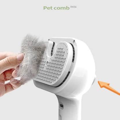 Pet Steam Grooming Comb — Smooth, Shiny Coat in Minutes