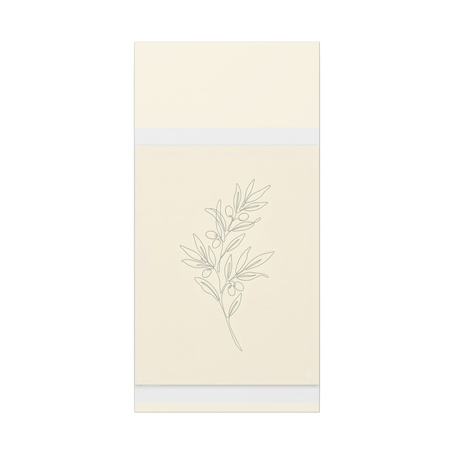 Olive Branch Minimalist Wall Art Canvas