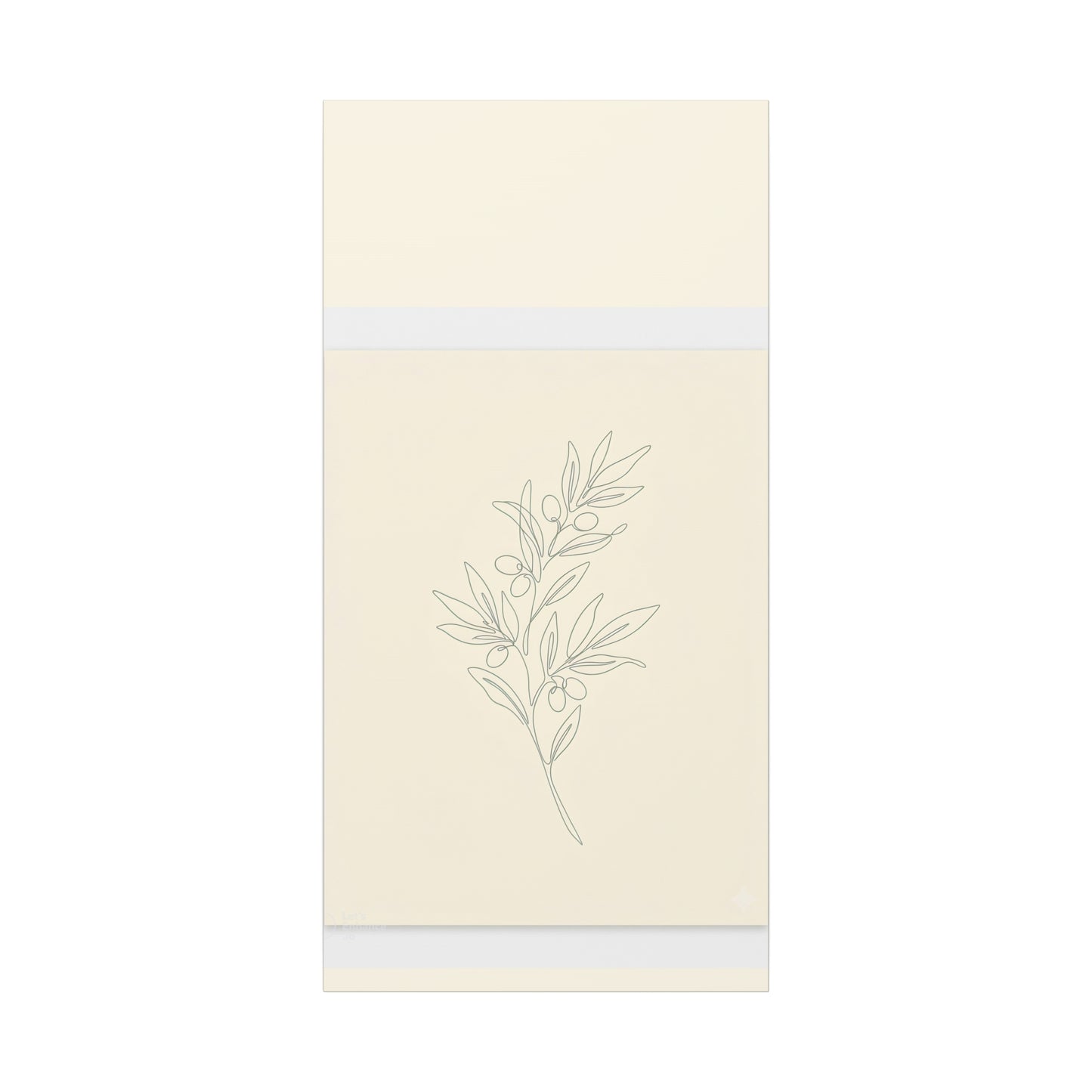 Olive Branch Minimalist Wall Art Canvas