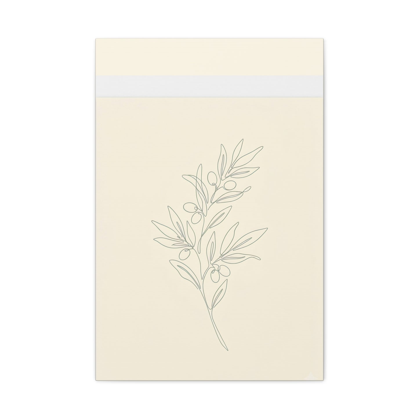 Olive Branch Minimalist Wall Art Canvas
